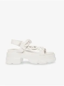 Biele dámske sandále na platforme Steve Madden Provoke #575917