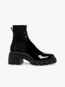 Členkové topánky Steve Madden Hutch dámske, čierna farba, na platforme, #274261