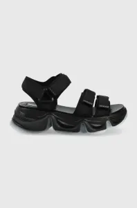 Sandále Steve Madden Chakra dámske, čierna farba, na platforme #214622