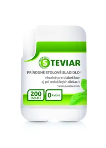 STEVIAR stolové sladidlo tabletové sladidlo na báze glykozidov steviolu 1x200 ks