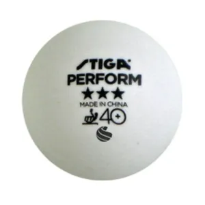 Stiga PERFORM WHTE 3-PACK Loptičky na stolný tenis, biela, veľkosť