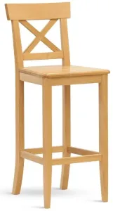 STIMA Barová stolička HOKER bar dub masív