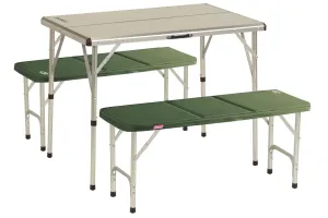 Coleman PACK-AWAY TABLE FOR 4 Kempový stôl a lavička, sivá, veľkosť os
