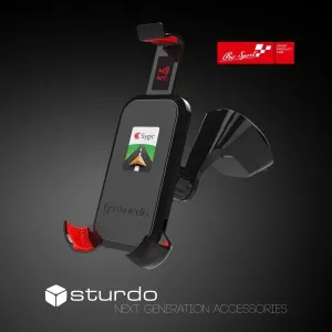 Stojan do auta NFC Sturdo Pro Sport, čierny + Sygic (pre Android) #1236481