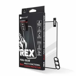 Sturdo Rex protective glass + Camera protection Samsung Galaxy A13 / A13 5G / Samsung Galaxy A04s, čierne, 6v1