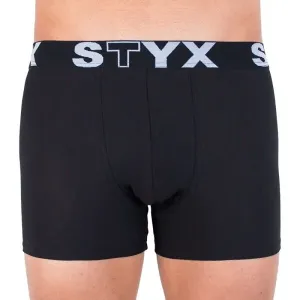Styx MEN'S BOXERS LONG SPORTS RUBBER Pánske boxerky, čierna, veľkosť #6207070