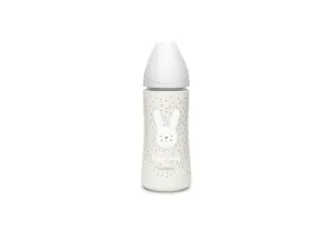 SUAVINEX Hygge premium fľaša L králik šedá 4m+ 360 ml