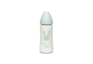 Suavinex Hygge Premium fľaša králik - zelená L 360 ml