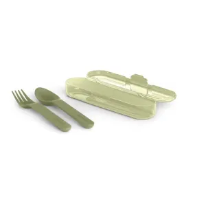 Suavinex Go Natural Cutlery Set príbor 12 m+ Green 3 ks