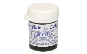 Modrá pastová farba extra koncentrovaná Blue extra 42 g - Sugarflair Colours #7001203