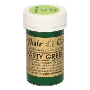 Sugarflair Colours Gelová farba Party Green - Zelená 25 g