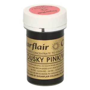 Sugarflair Colours Potravinárska gélová farba staroružová - Dusky Pink / Wine 25 g