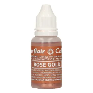 Jedlá tekutá farba Rose Gold - 14 ml - Sugarflair Colours #8807594