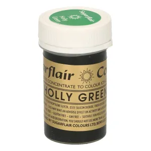 Sugarflair Colours Gélová jedlá farba zelená - Holly Green 25 g