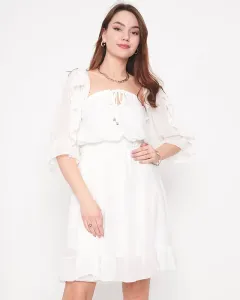 Biele dámske španielske šaty - Oblečenie