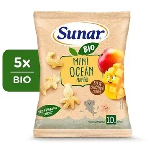 Sunar BIO detské chrumky mini oceán mango 5× 18 g