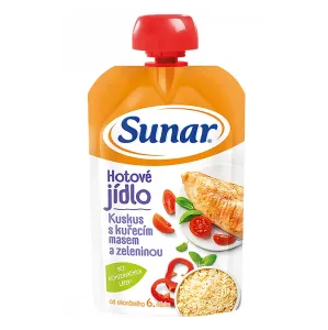 Sunar Hotové jedlo Kuskus s kuracím mäsom a zeleninou (od ukonč. 6. mesiaca) 120 g