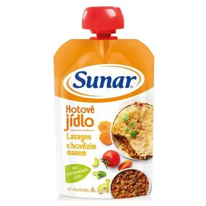 Sunar Hotové jedlo Lasagne s hovädzím mäsom (od ukonč. 6. mesiaca) 120 g