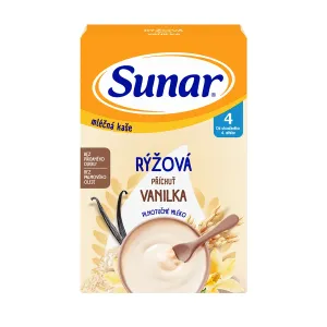 SUNAR Mliečna ryžová kaša vanilková 4m+ 210 g