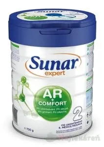 Sunar Expert AR+COMFORT 2, dojčenská výživa od ukonč. 6. mesiaca, 700g