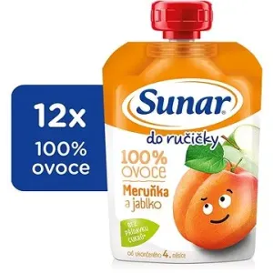 Sunar Do ručičky ovocná kapsička marhuľa 12× 100 g