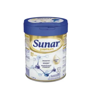 SUNAR Premium 3 mliečna výživa 700 g - balenie 3 ks