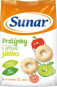 Sunar Detský snack Prstienky s príchuťou jablko (od ukonč. 12. mesiacov) 1x50 g