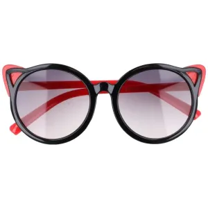 Červeno-čierne špicaté slnečné okuliare pre deti "Tiger"