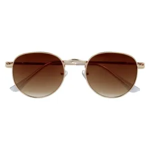 Hnedé slnečné okuliare pilotky "Oval Classic"