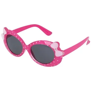 Ružovo-biele bodkované slnečné okuliare pre deti "Sweet"
