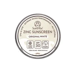 Suntribe Zinc Sunscreen minerálny ochranný krém na tvár a telo SPF 30 Original White 45 g