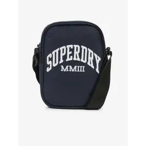 Tmavomodrá pánska malá crossbody taška s nápisom Superdry Side Bag