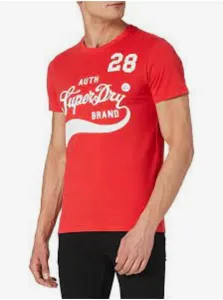 Červené pánske tričko Superdry Collegiate Graphic Tee #711748