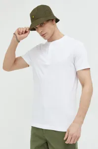 Bavlnené polo tričko Superdry biela farba, jednofarebné #7437951