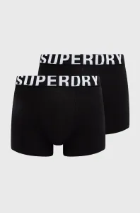 Boxerky Superdry (2-pack) čierna farba