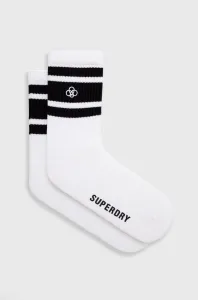 Ponožky Superdry pánske, biela farba #9032130
