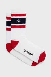 Ponožky Superdry pánske, biela farba #221829