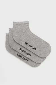 Ponožky Superdry pánske, šedá farba #230672