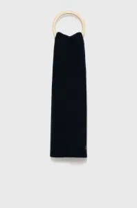 Vlnený šál Superdry tmavomodrá farba, jednofarebný #189700