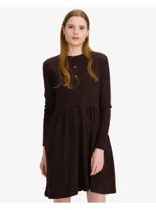 Dark Brown Women's Ribbed Short Dress SuperDry Jersey - Women #1056247