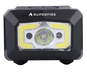 Supfire X30 LED čelovka s bezkontaktným spínačom, čierna (X30)