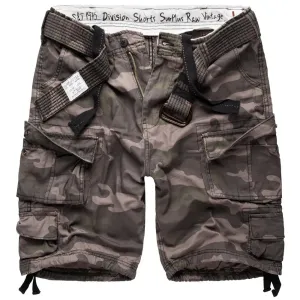 Krátke nohavice RAW VINTAGE SURPLUS® Division Shorts - black camo (Farba: Black Camo, Veľkosť: S) #5806051