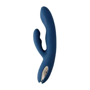 Svakom Aylin - dobíjací, pulzujúci vibrátor s klaksónom (modrý)