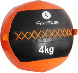 SVELTUS WALL BALL 4 KG Medicinbal, oranžová, veľkosť