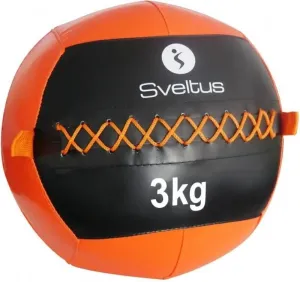 SVELTUS WALL BALL 3 KG Medicinbal, oranžová, veľkosť