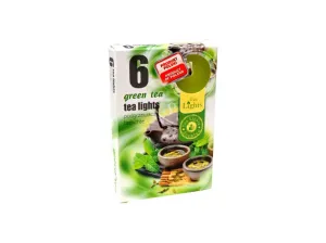 MAKRO - Sviečky čajové 6ks zelený čaj