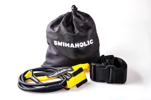 Posilovací gumy swimaholic safety cord short belt žltá