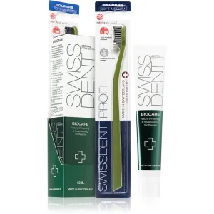 Swissdent Biocare Teeth & Gums darčeková kazeta zubná pasta Biocare 50 ml + zubná kefka Profi Extra Soft 1 ks unisex