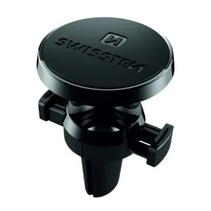 Magnetický držiak mobilu(GPS) Swissten do auta, S-Grip AV-M8, čierny, kov, do ventilácie, čierna, mobil
