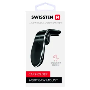 Swissten magnetický držiak do ventilácie auta S-Grip easy mount, čierny 65010700